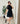 VESTIDO CORTO ENCAJE NEGRO