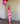 Vestido Mesh Rosa Multicolor
