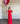 Vestido Largo Guipure Rojo