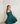 Vestido Corto Brocado verde