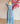Vestido Encaje Manga Olan Baby Blue